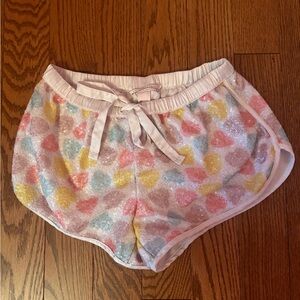 adorable Victoria’s Secret sequin satin sleep shorts